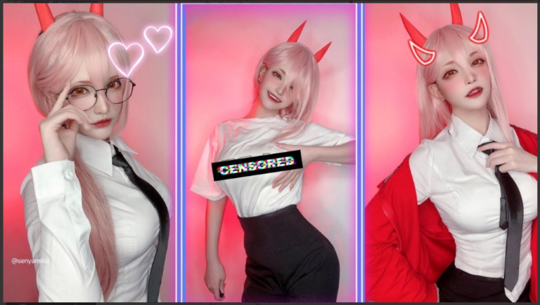 gái xinh cosplay nhân vật anime Chainsaw Man