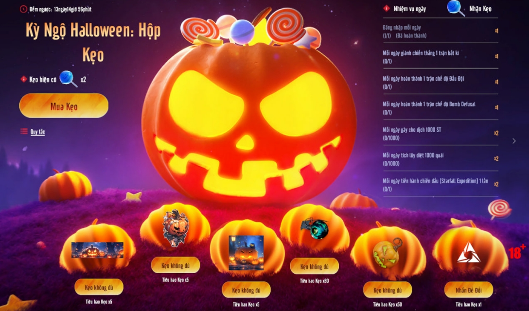 Sự kiện dành cho tháng Halloween của Vtc game