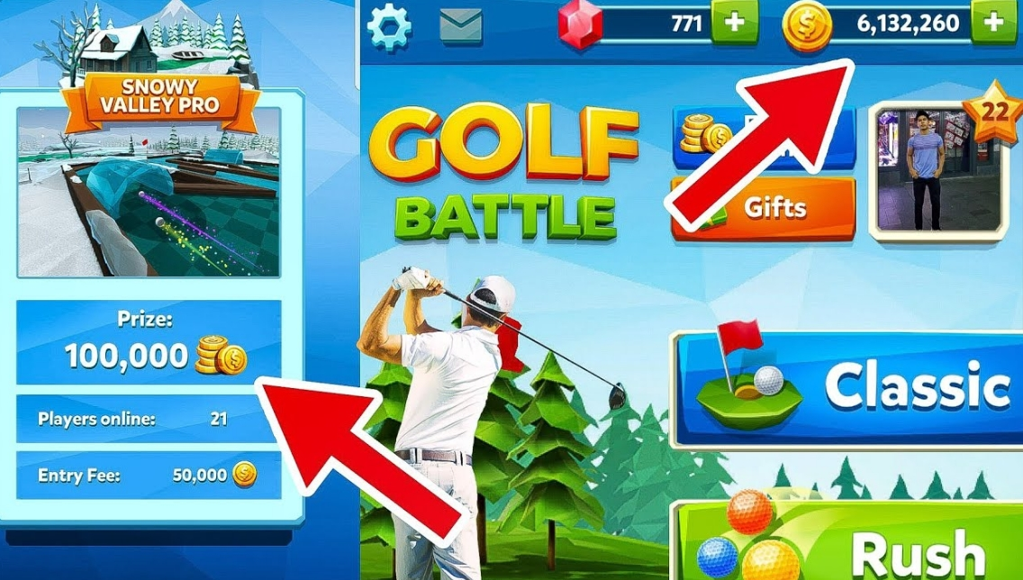 Giới thiệu game 2 người chơi Golf Battle