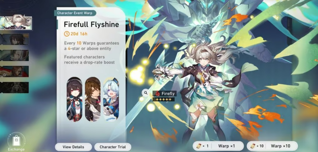 Thời gian ra mắt của Firefly Hsr