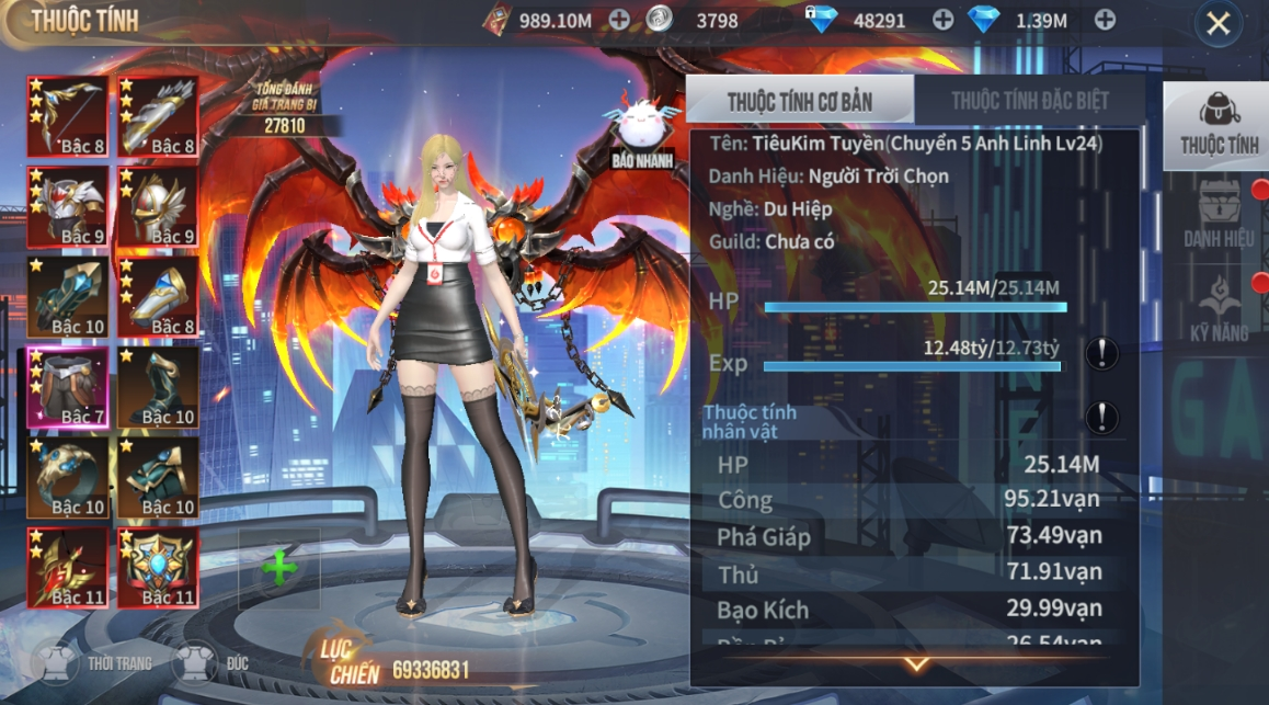 Lớp nhân vật nhập vai đa dạng