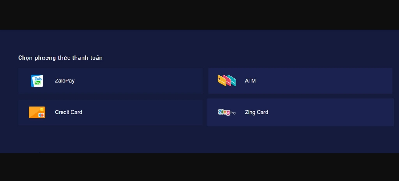 nạp PUBG Mobile bằng cổng thanh toán