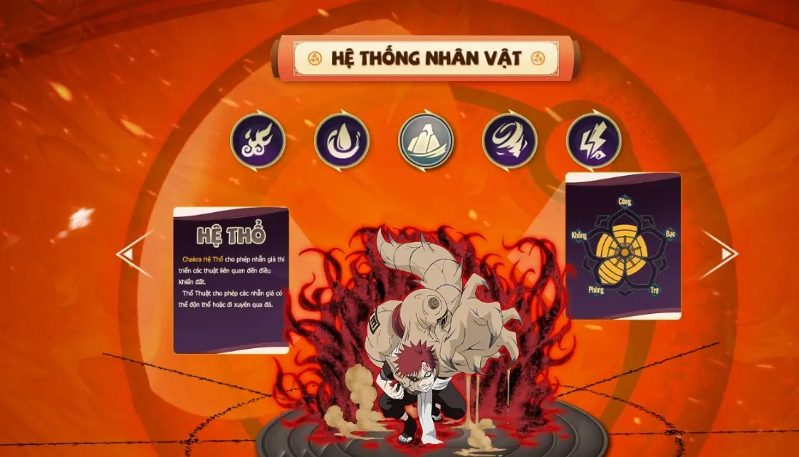 nổi bật của game Naruto Nhẫn Giả Vô Song
