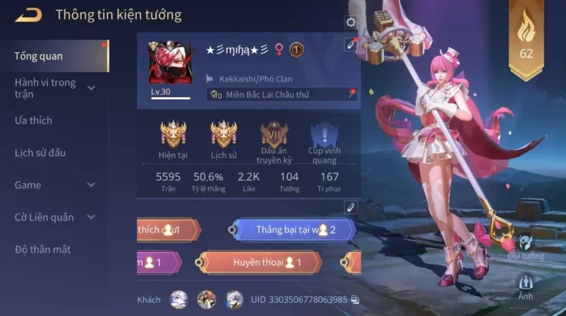 lấy UID cho game Liên quân