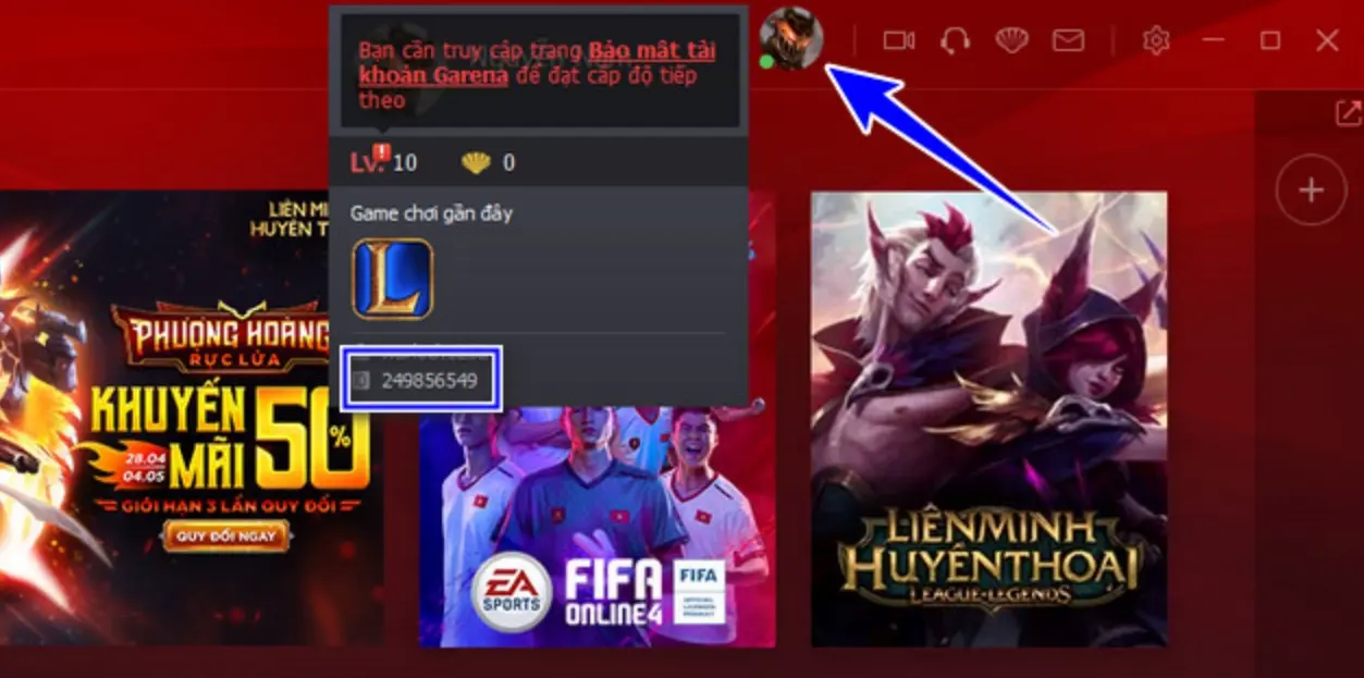 lấy UID game Liên minh huyền thoại 