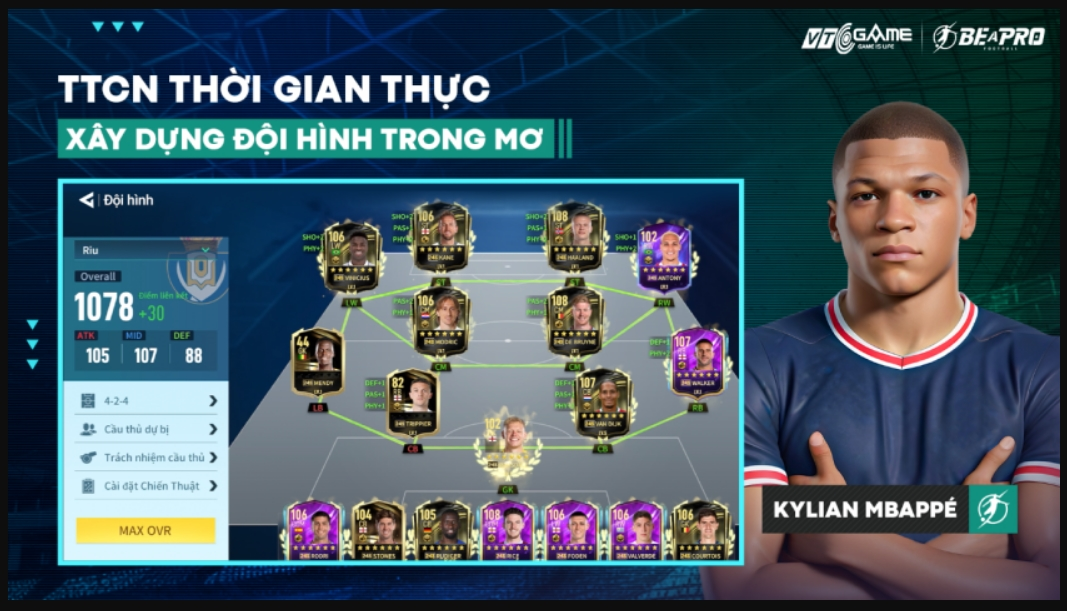 Game bóng đá với mùa thẻ mới