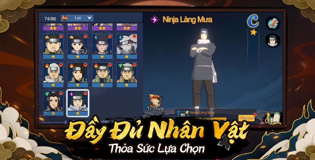 kết nối với những người chơi game Naruto khác