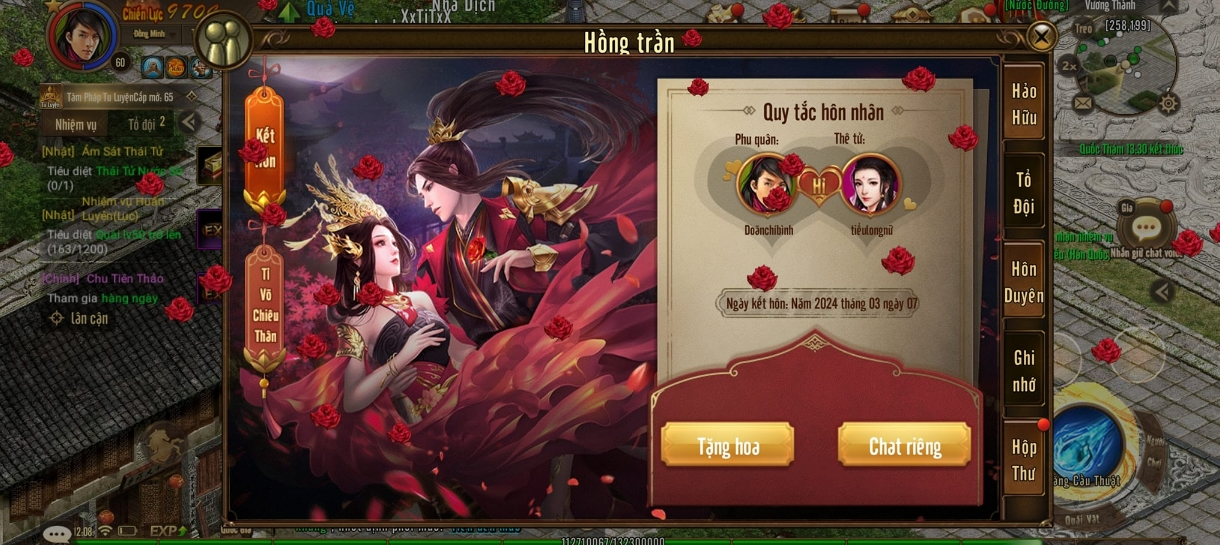 Các hoạt động phong phú ingame