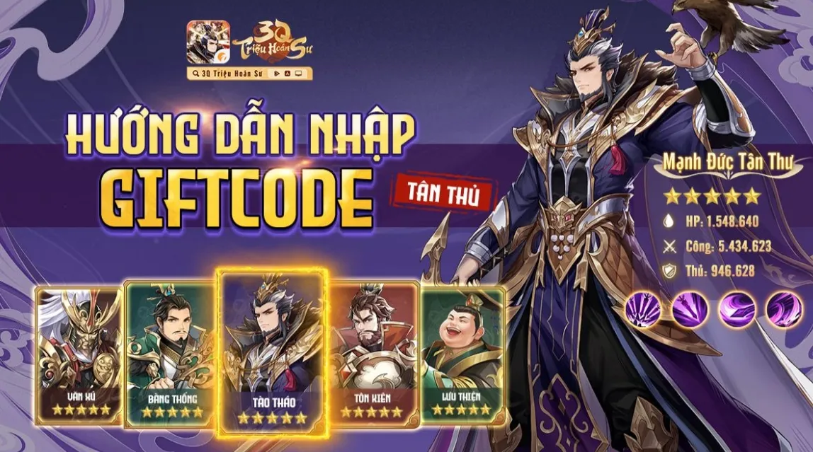 Giftcode game 3Q Triệu Hoán Sư