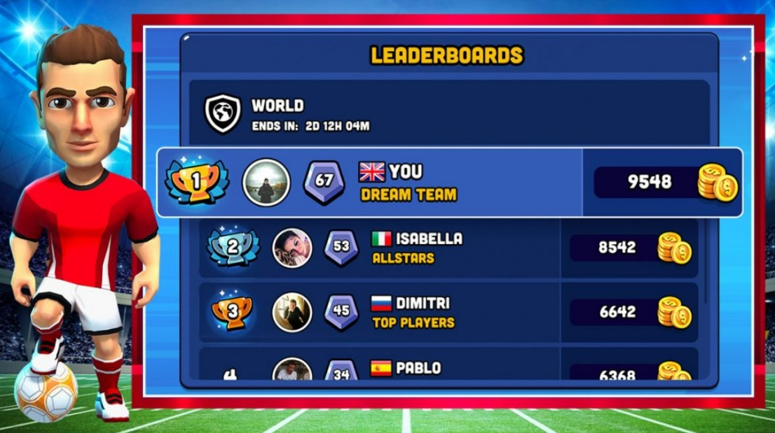 độ hấp dẫn khi chơi game bóng đá Mini Football