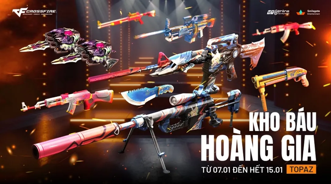 sự kiện dotkich mang tên Kho Báu Hoàng Gia Topaz