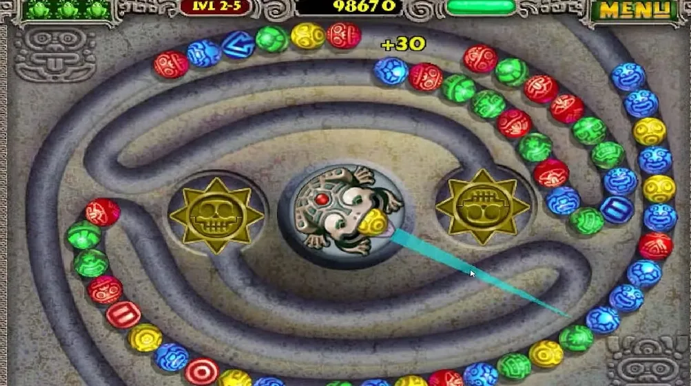 yếu tố tạo nên thành công của game pc Zuma Deluxe