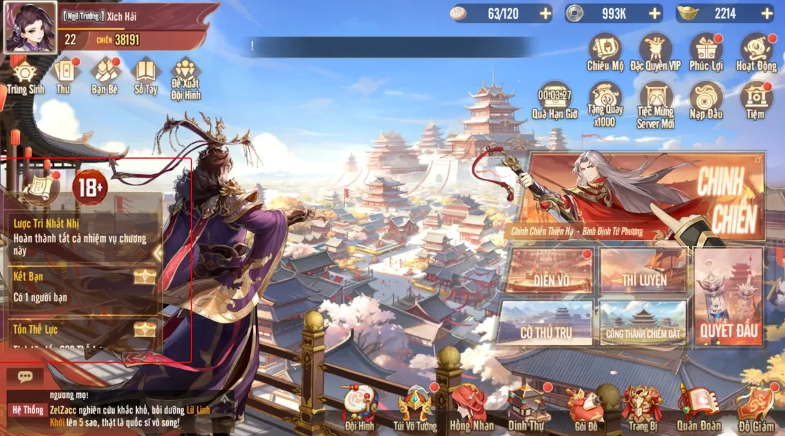 code và quà tặng cho 3Q Triệu Hoán Sư