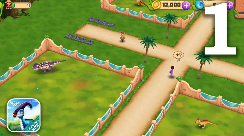 Game khủng long có thiết kế thân thiện