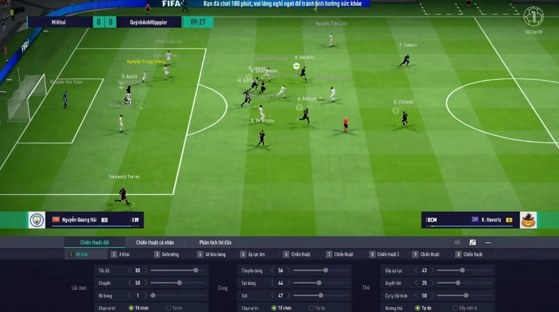 chế độ đấu game bóng đá FIFA Online 4