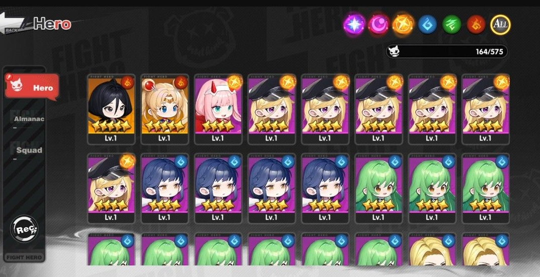 dàn nhân vật có ngoại hình chibi cute