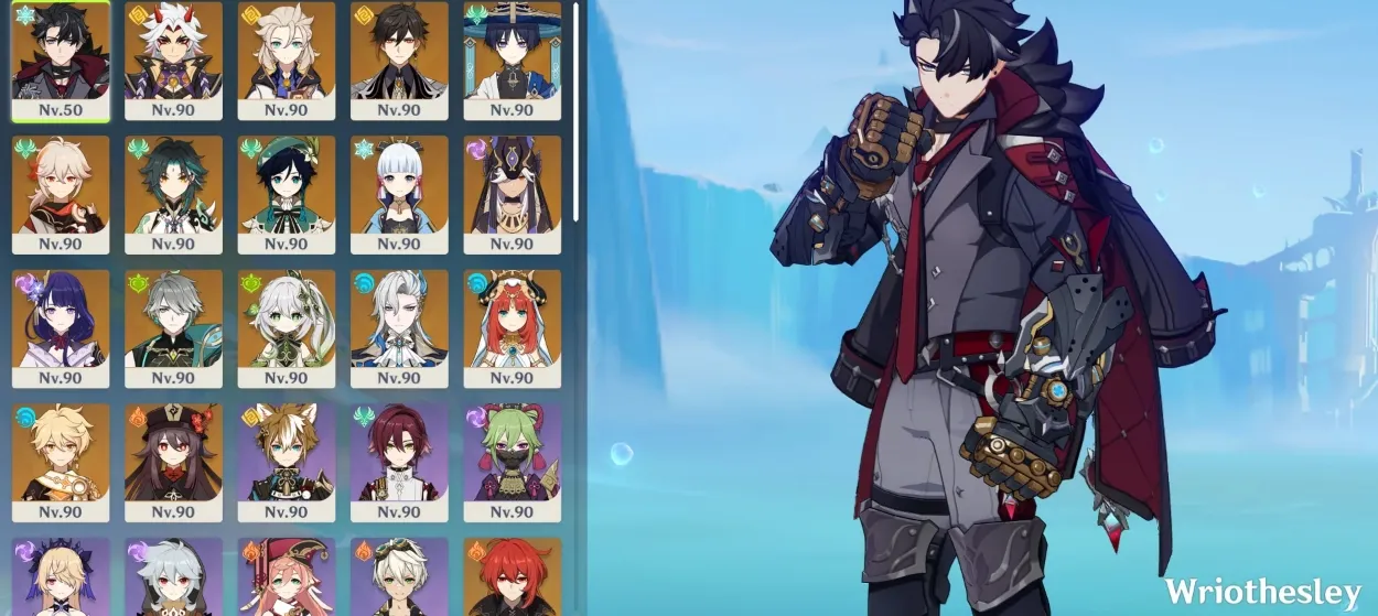 thánh di vật chuẩn nhất cho Wriothesley