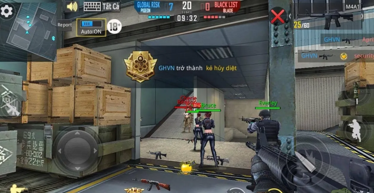 cơ chế điều khiển trong Vtc game Phục Kích 