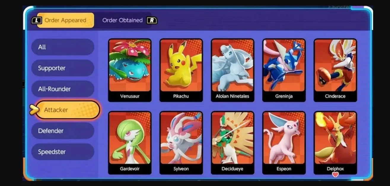 Pokemon nên chọn trong Pokémon Unite apk