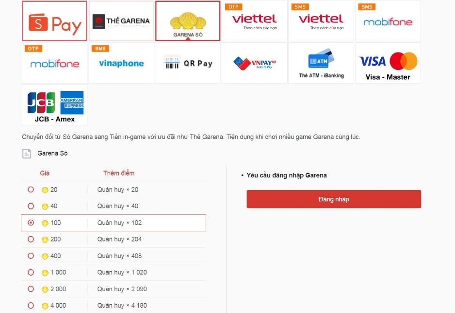 Tham khảo mệnh giá quân huy