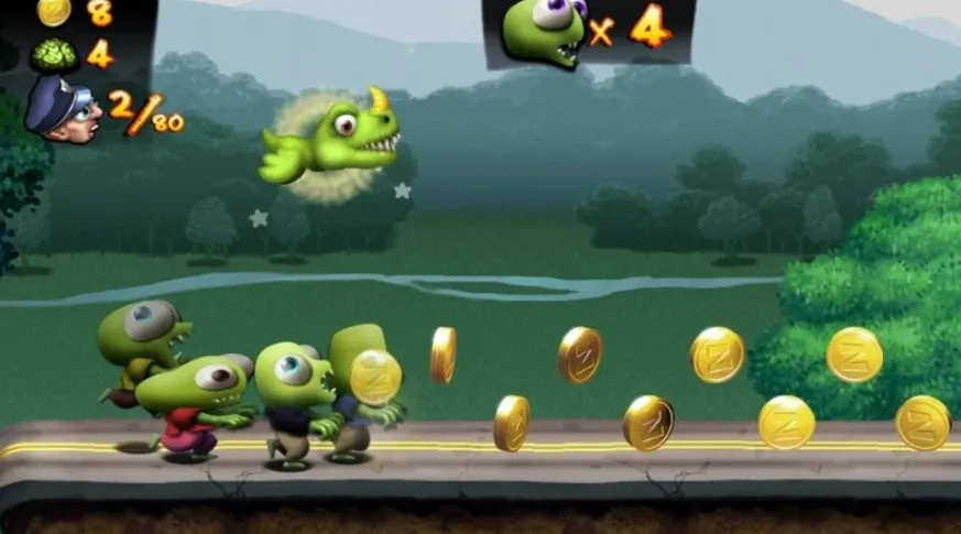 gameplay của game Zombie Tsunami