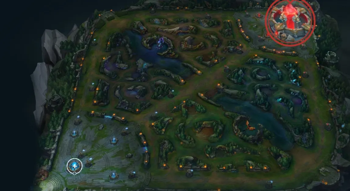 Summoner’s Rift trong game online pc Liên minh huyền thoại 