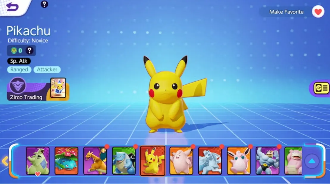 chơi Pikachu trong Pokémon Unite apk 