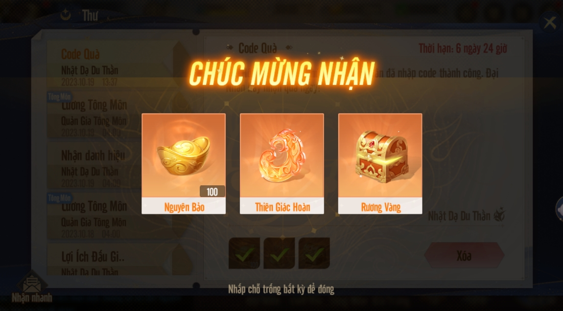 Các bước nhập mã code Tây Du VNG